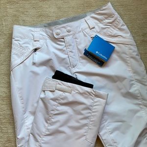 Columbia White Snowboard/Ski Pants